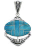 Genuine Sterling Silver And Turquoise Pendant PX29044